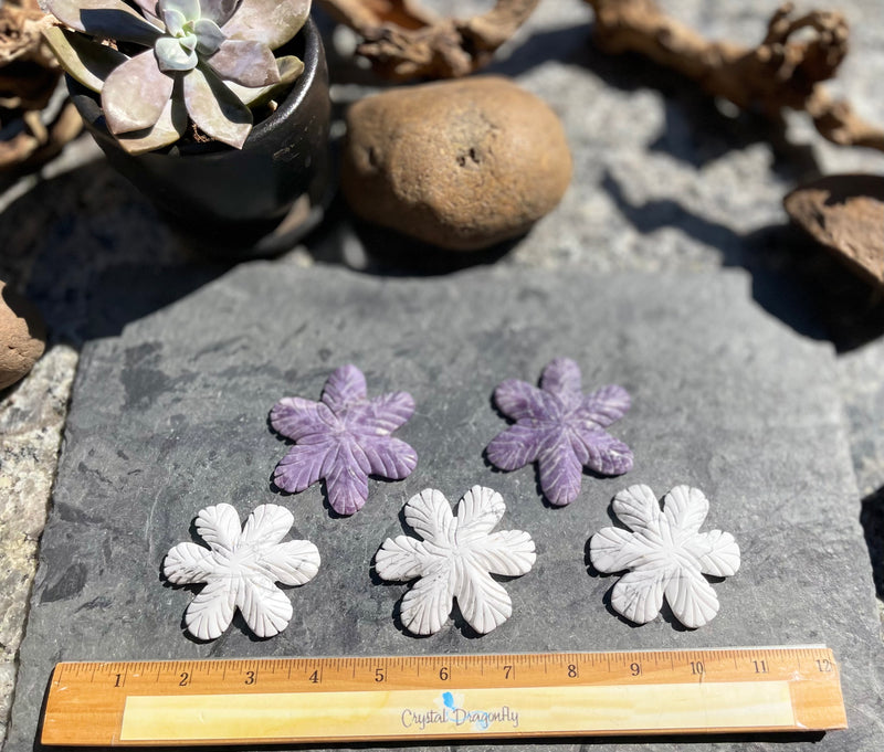 White Howlite or Lepidolite Snowflake FB2416