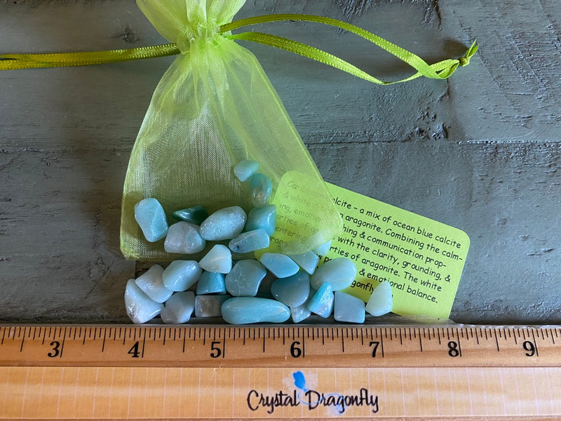 Tumbled Premium Caribbean Calcite Chips FB3108