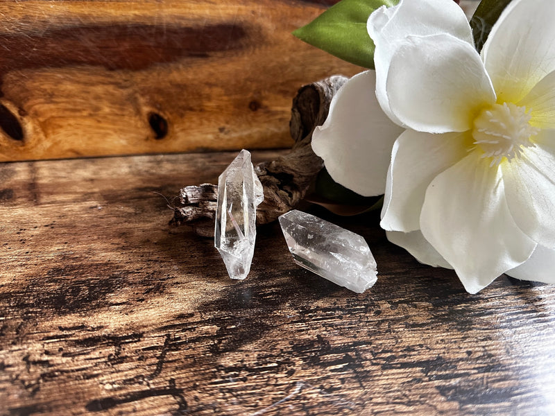 Clear Quartz Isis Points from Brazil, Goddess crystal