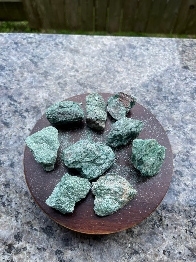 Green Fuchsite Rough for meditation and uplifting emotions FB1906