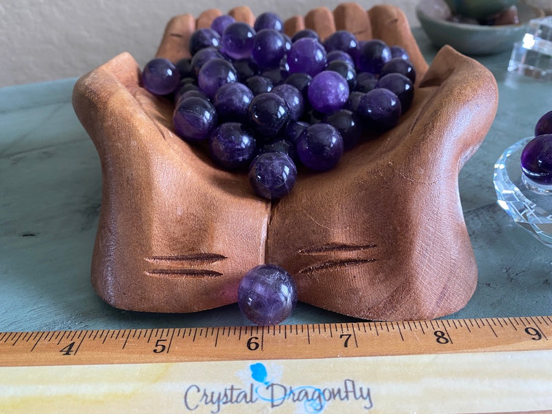 Amethyst Mini Sphere from South Africa,Third Eye Chakra FB2949 💜