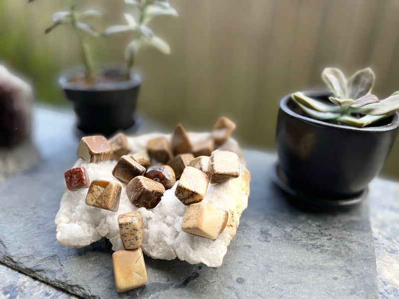 Picture Jasper Cubes, Sacred Geometry FB2819