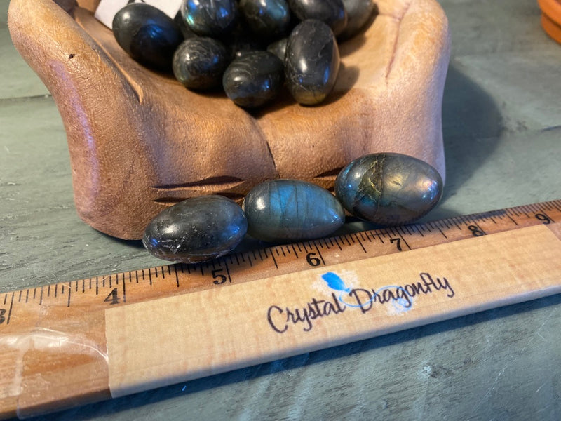 Tumbled Labradorite for Emotional Healing, Stone of Magic & Psychic Abilities, Rounded Ovals