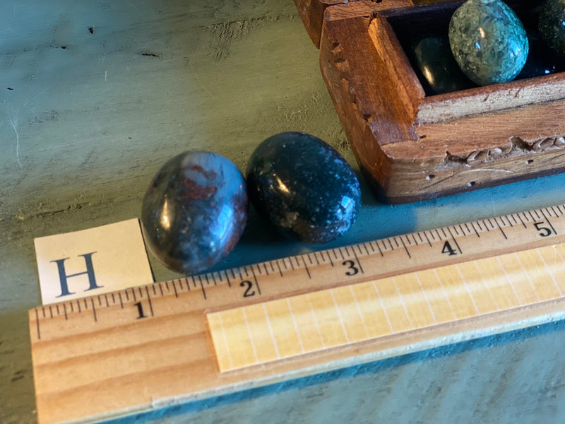 Tumbled Moss Agate, A Quality - Heals "inner child", Prosperity, Healing & Abundance