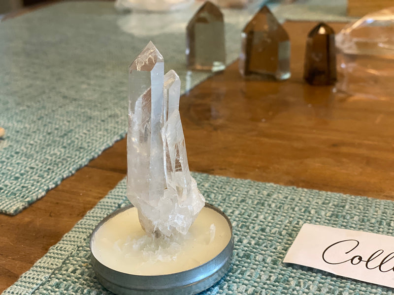 Clear Quartz 💙 AAA Quality 💙 Special Water Clear Natural Points for amplifying energy FB2011