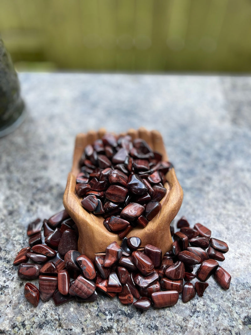 Tumbled Red Tiger Eye for confidence, unconditional love and self-esteem