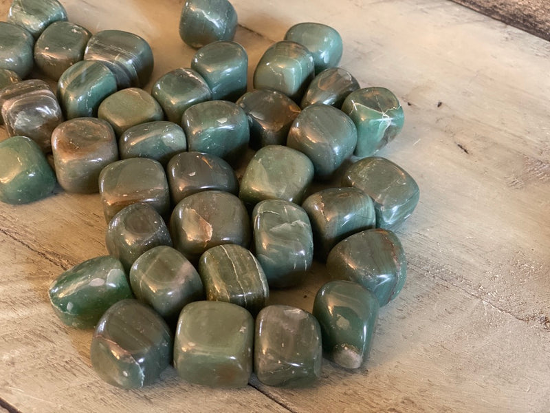 Tumbled Jade for Prosperity, Health, Love & Fertility