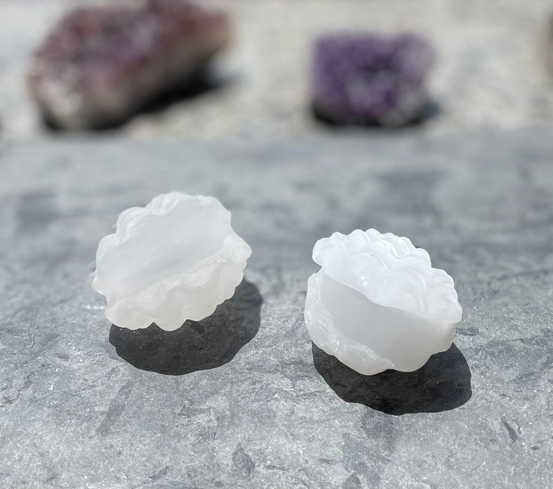 Shell carvings, finely detailed in assorted stones FB2133
