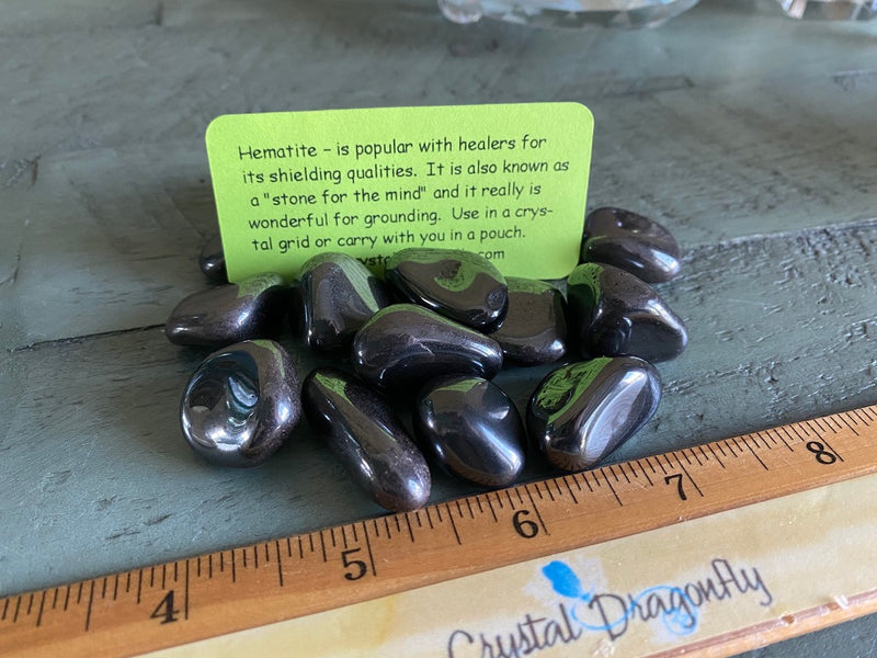 Tumbled Hematite - Reduces Stress, Shielding & Decreases Negativity