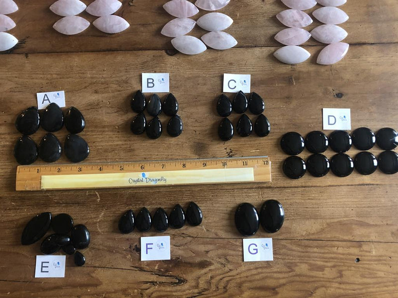 Black Agate Cabochons FB2513