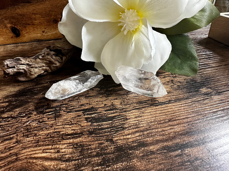 Clear Quartz Isis Points from Brazil, Goddess crystal