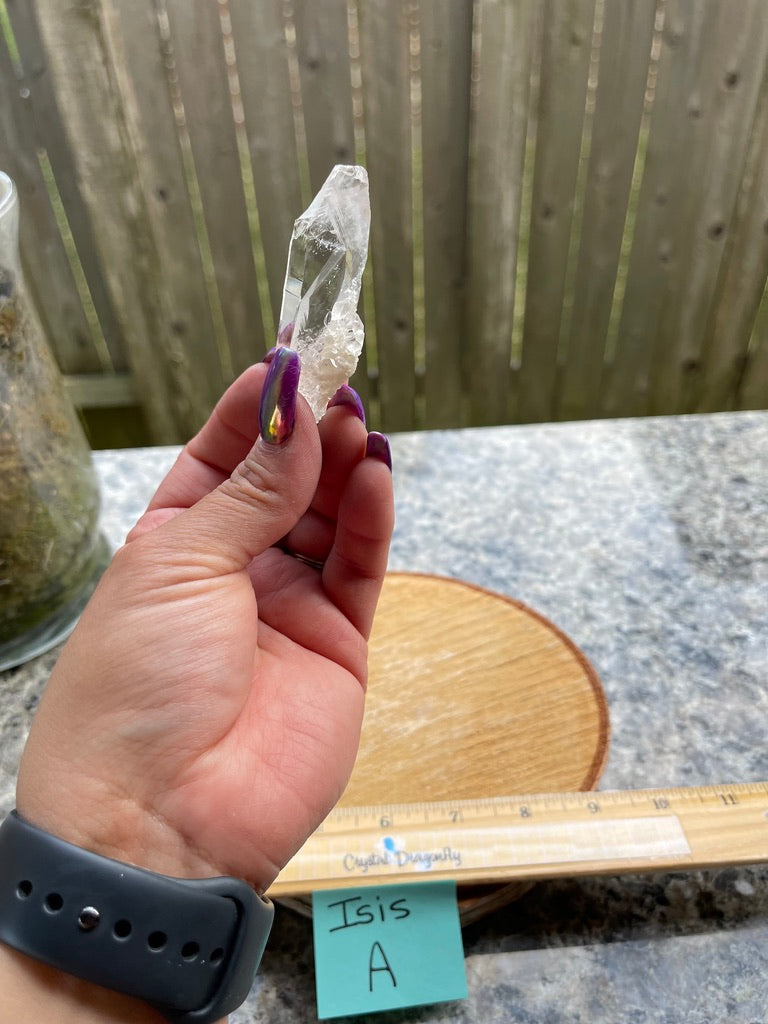 Clear Quartz Isis Points from Brazil, Goddess crystal