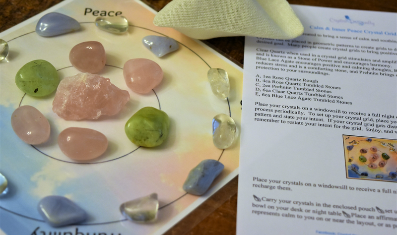 Calm & Inner Peace Crystal Grid Collection; FB1516
