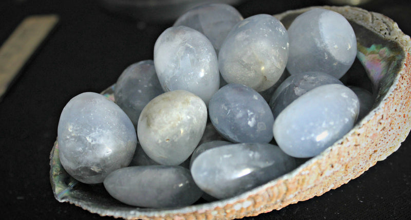 Tumbled Celestite from Madagascar; FB1356