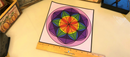 Chakra Crystal Grid Board, Mat, Base FB1259