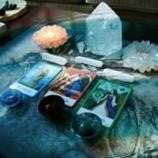 Three Card Tarot Reading with Intuitively Chosen Crystal FB1927 🌛