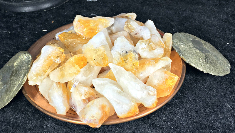 Citrine Natural Points from Brazil