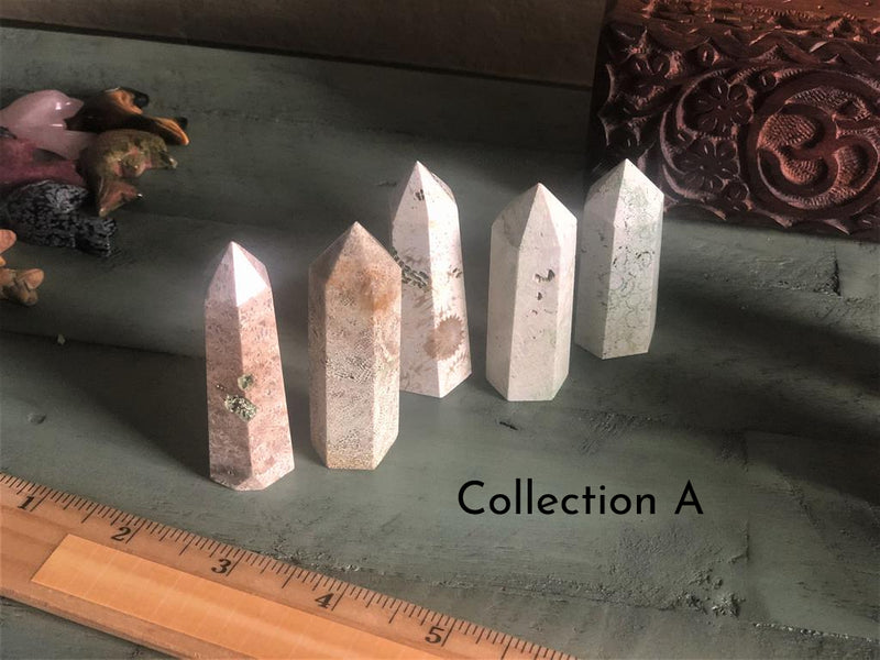 Coral Jasper Polished Standing Generator Point FB2601