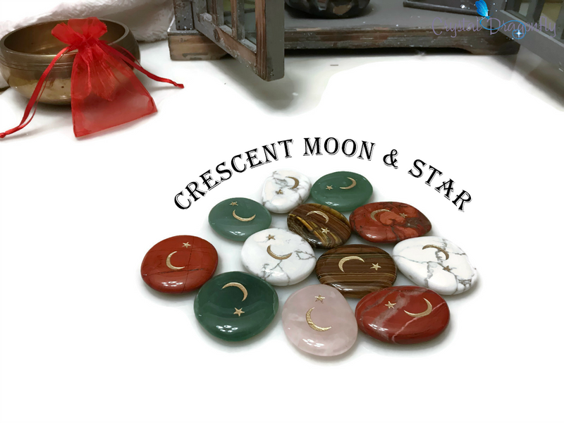 Crescent Moon and Star Totem/Spirit Stones