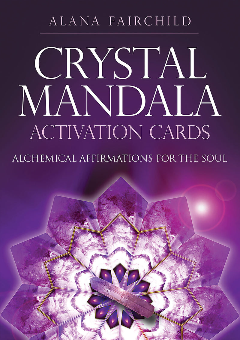 Pocket Crystal Mandala Activation Cards with Intuitively Chosen Tumbled Stone & Pouch
