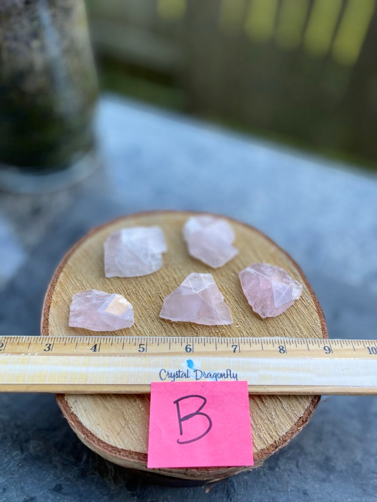 Rose Quartz Polished Free Form Cabochons from Brazil FB2367