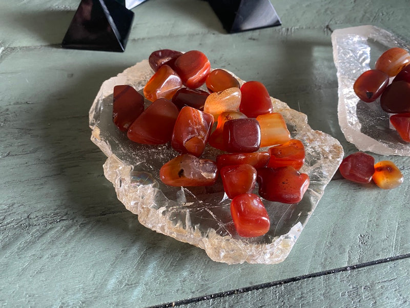 Tumbled Carnelian - Grounding, Vitality & Motivation