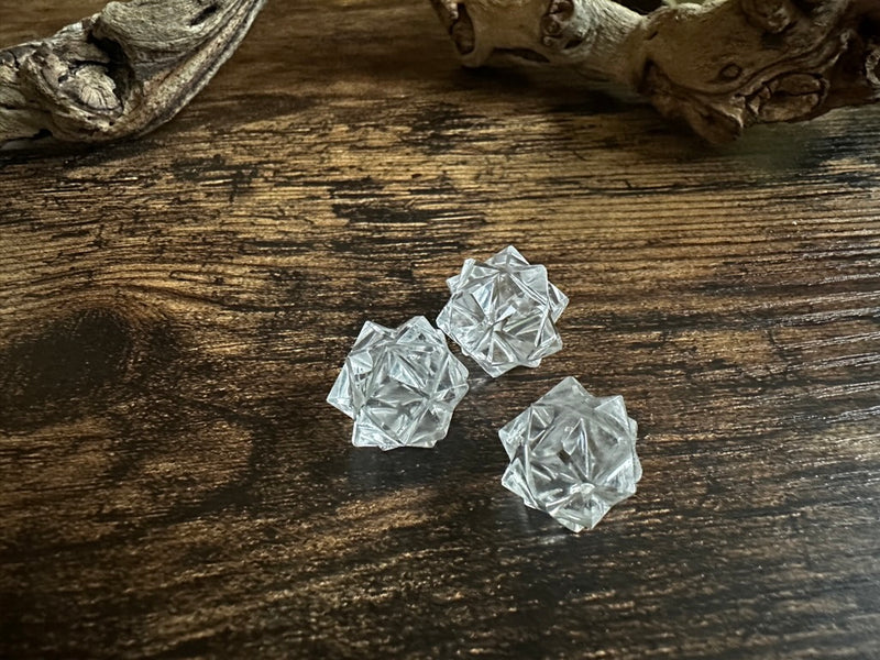 Merkaba carvings, Sacred Geometry for crystal grids, small size FB1587