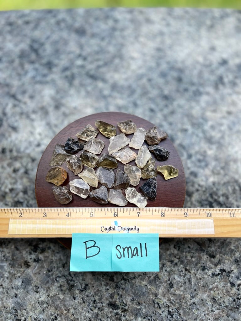 Smoky Quartz Natural / Rough crystals from Brazil, grounding and protection