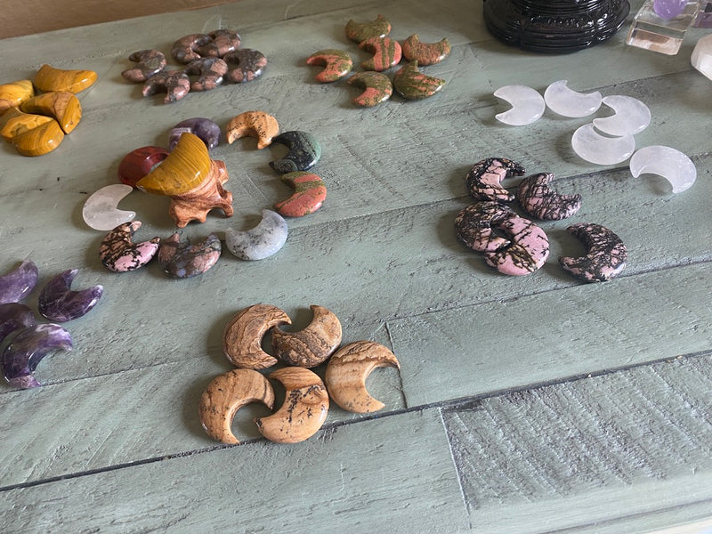 Crescent Moon Carvings, Small, Summer 2021 Collection FB3068