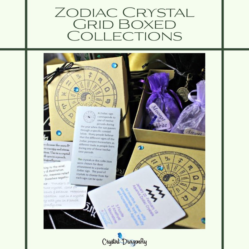 Zodiac Crystal Astrology Grid Collections - Boxed Collection