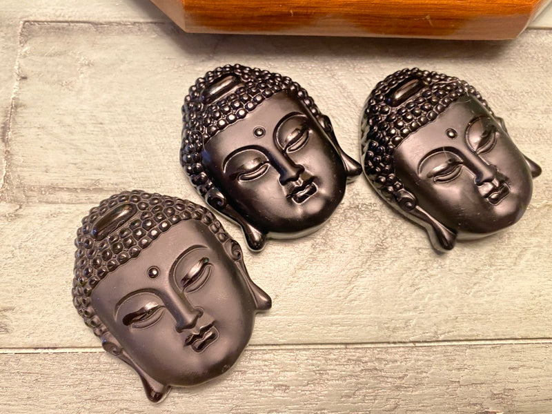 Black Obsidian Carved Buddha 2021 FB2930 🍃