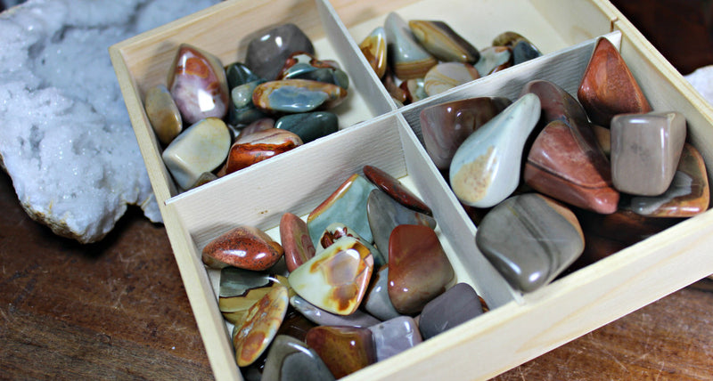 Tumbled Desert (Polychrome) Jasper Free Form for stability, focus, nurturing FB1925