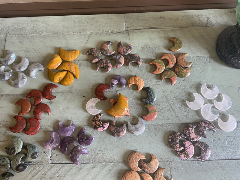 Crescent Moon Carvings, Small, Summer 2021 Collection FB3068