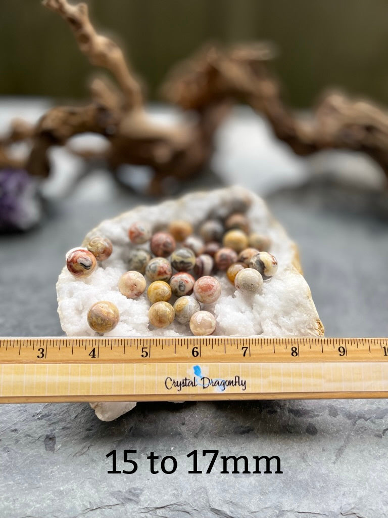 Crazy Lace Agate Small Sphere from Madagascar, joy, happiness and optimism FB3030