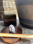 Agate Geode Drusy Carved Snail FB1055 π
