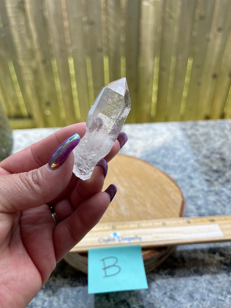 Clear Quartz Isis Points from Brazil, Goddess crystal