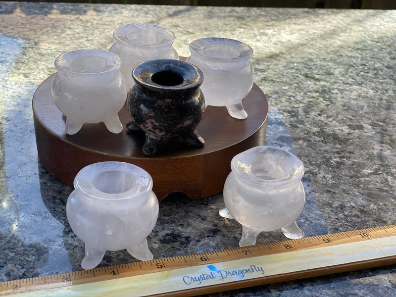 Clear Quartz Carved Cauldrons FB3207