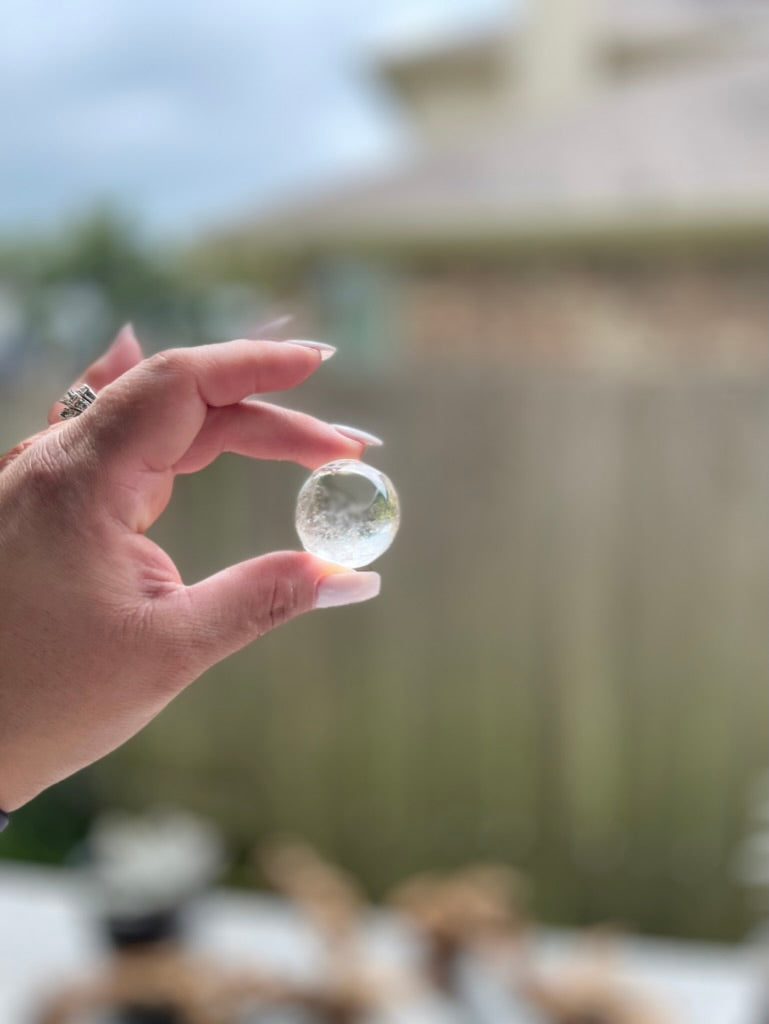 Clear Quartz Sphere from Madagascar FB1161