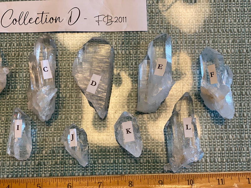 Clear Quartz 💙 AAA Quality 💙 Special Water Clear Natural Points for amplifying energy FB2011