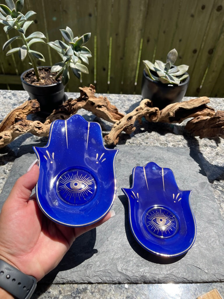 Evil Eye (Hamsa) Protection Ceramic Dish FB3192