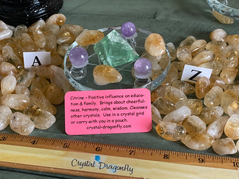 Tumbled Citrine - Stone of Success, Harmony & Cheerfulness