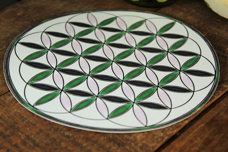 Sacred Geometry Crystal Grid Base / Layout / Card-stock Flower of Life