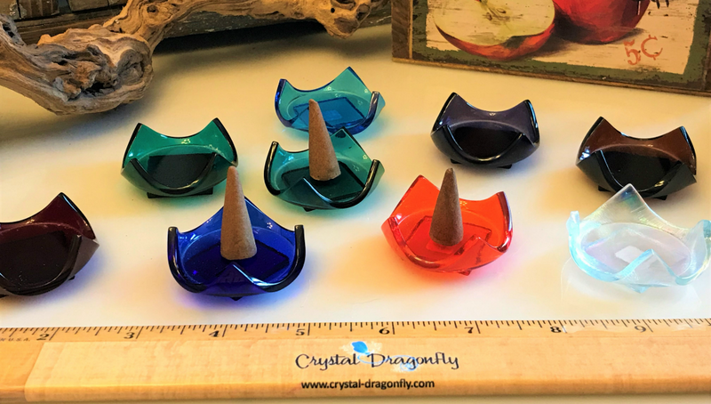 Mini Glass Cone Incense or Sphere Holders FB1791