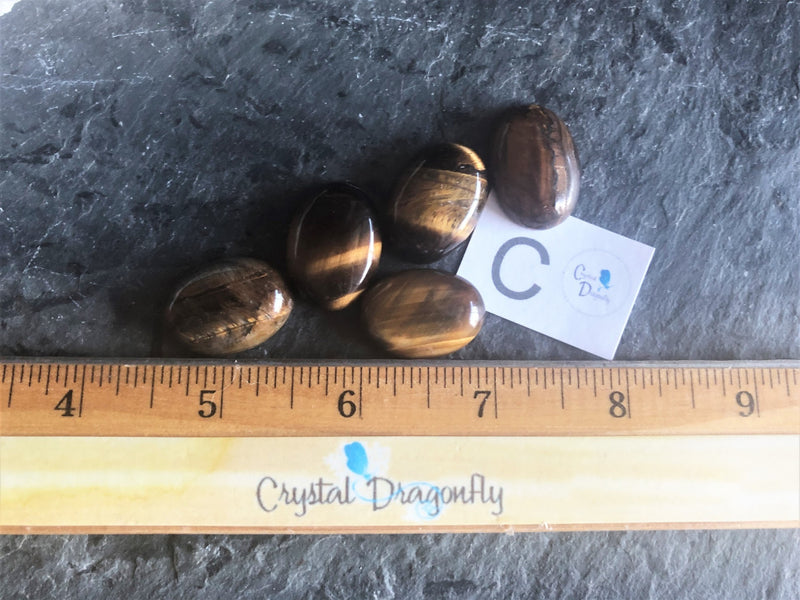 Gold Tiger Eye OVAL Shape Cabochons; FB2363