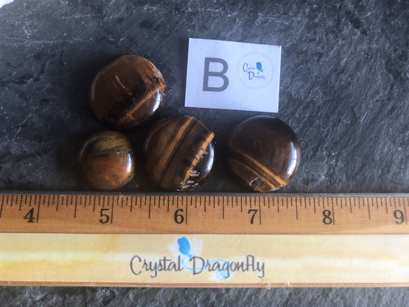 Gold Tiger Eye OVAL Shape Cabochons; FB2363