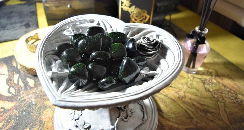 Tumbled Green Goldstone, FB1074