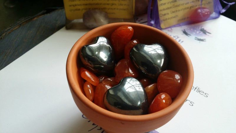 Hematite Pocket Heart - Grounding and Focus