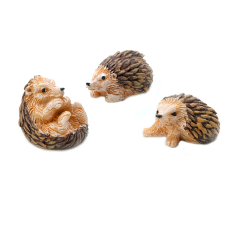 Fairy Garden / Miniature Accessories - Mini Hedgehog Trio - FB1702