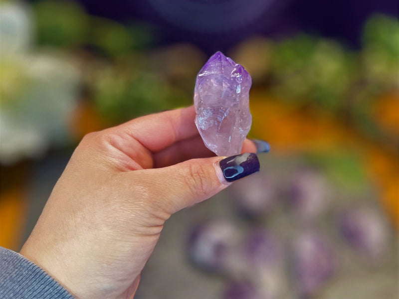 Amethyst Natural Points, A Quality, for tranquility, calm and serenity FB2018