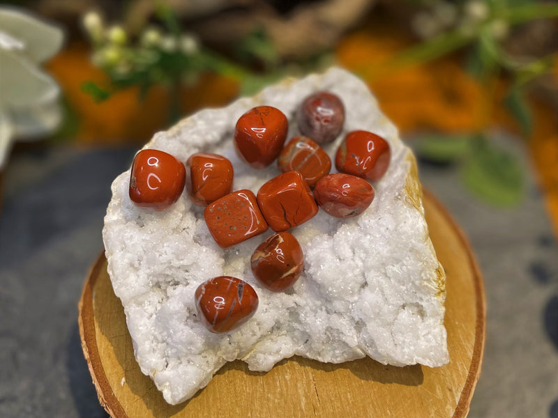 Tumbled Red Jasper - Supreme Nurturer & Turns Ideas into Action